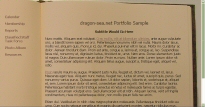 Open Book Layout